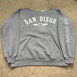 Vineyard Authentic Vintage Grey San Diego crewneck sweatshirt